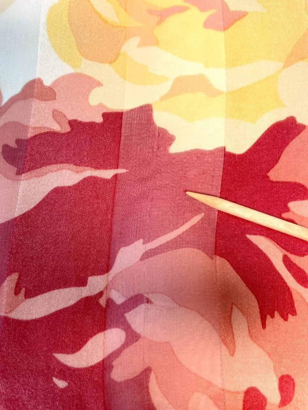 Vintage Yves Saint Laurent Silk Chiffon Scarf